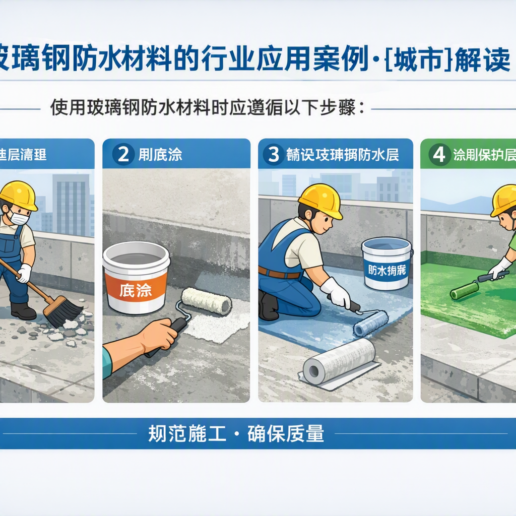玻璃钢防水材料的行业应用案例,郑州解读