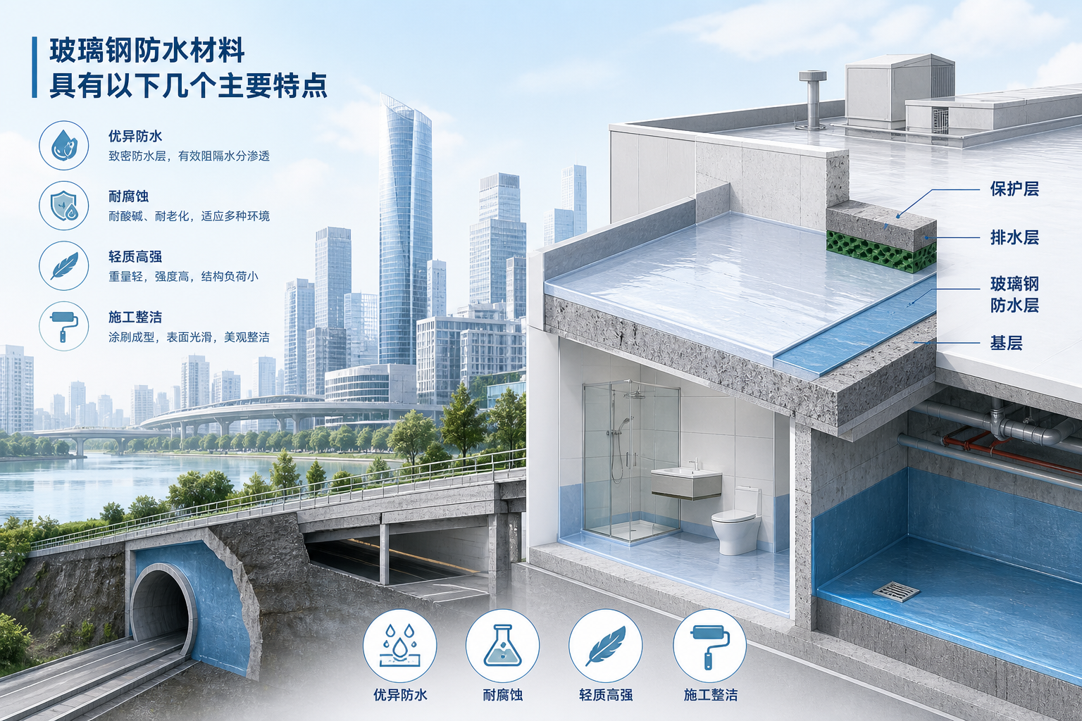2023年玻璃钢防水材料市场趋势分析,关注 郑州 发展
